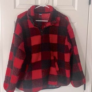 Old Navy Cozy Sherpa Half-Zip Pullover Sweater for Women